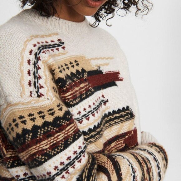 ❌SOLD❌ rag & bone Annalise Wool-Cashmere Blend Crew Sweater size XS (oversized) - Picture 7 of 8